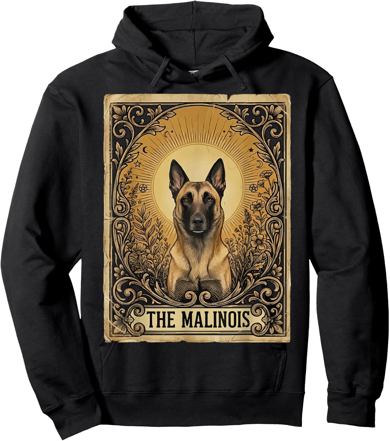 The Malinois Tarot Card Hoodie - Hoodie | Black