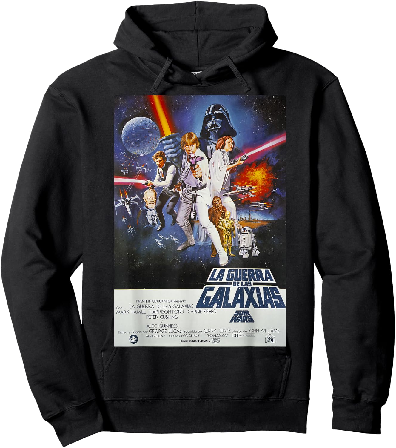 Star Wars Spanish Movie Poster Hoodie - Hoodie | Black
