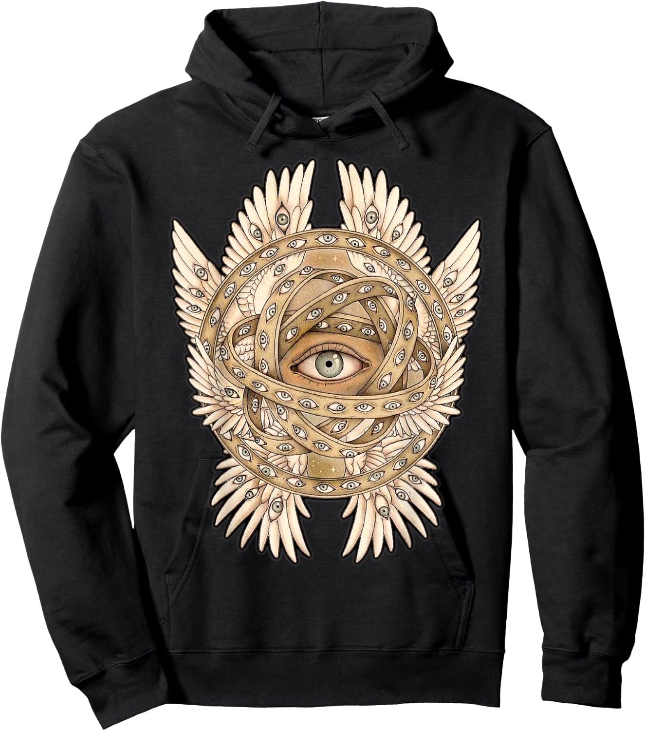 Ophanim Angel Seraphim Angelic Biblical Ezekiel Hoodie - Hoodie | Black
