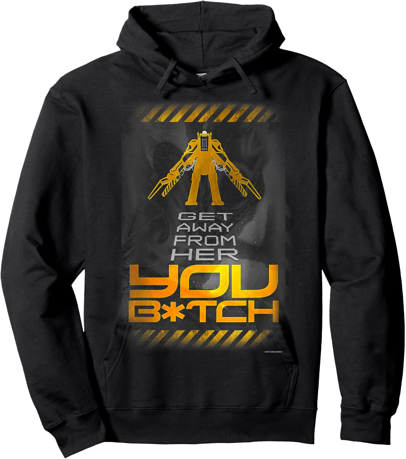 P-5000 Powered Work Loader Get Away From Her Logo Hoodie - Hoodie | Black