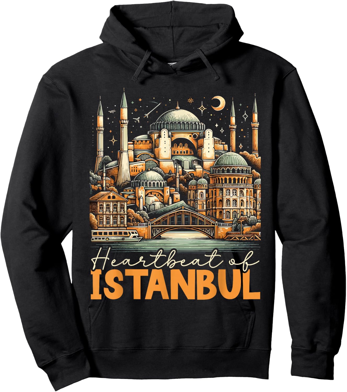Istanbul Turkey Travel Vacation Turkish I Love Istanbul Hoodie - Hoodie | Black