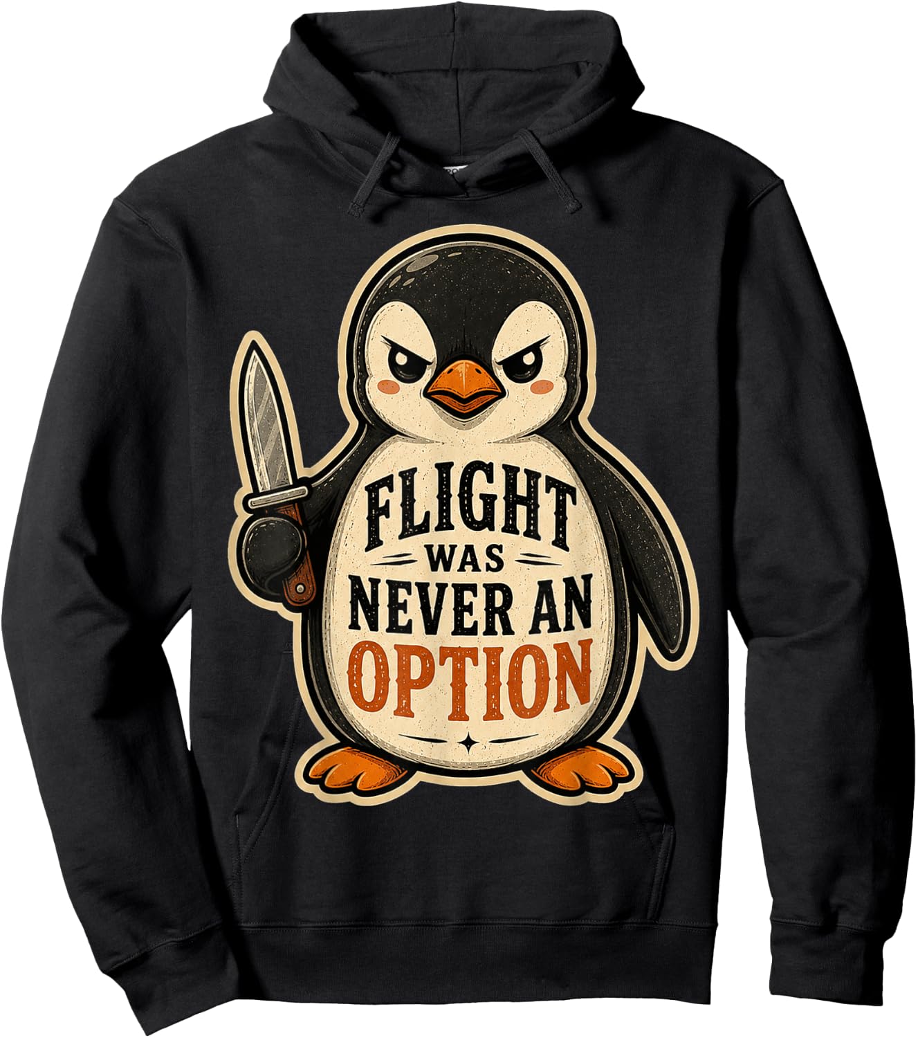 T-Shirt Hoodie - Hoodie | Black