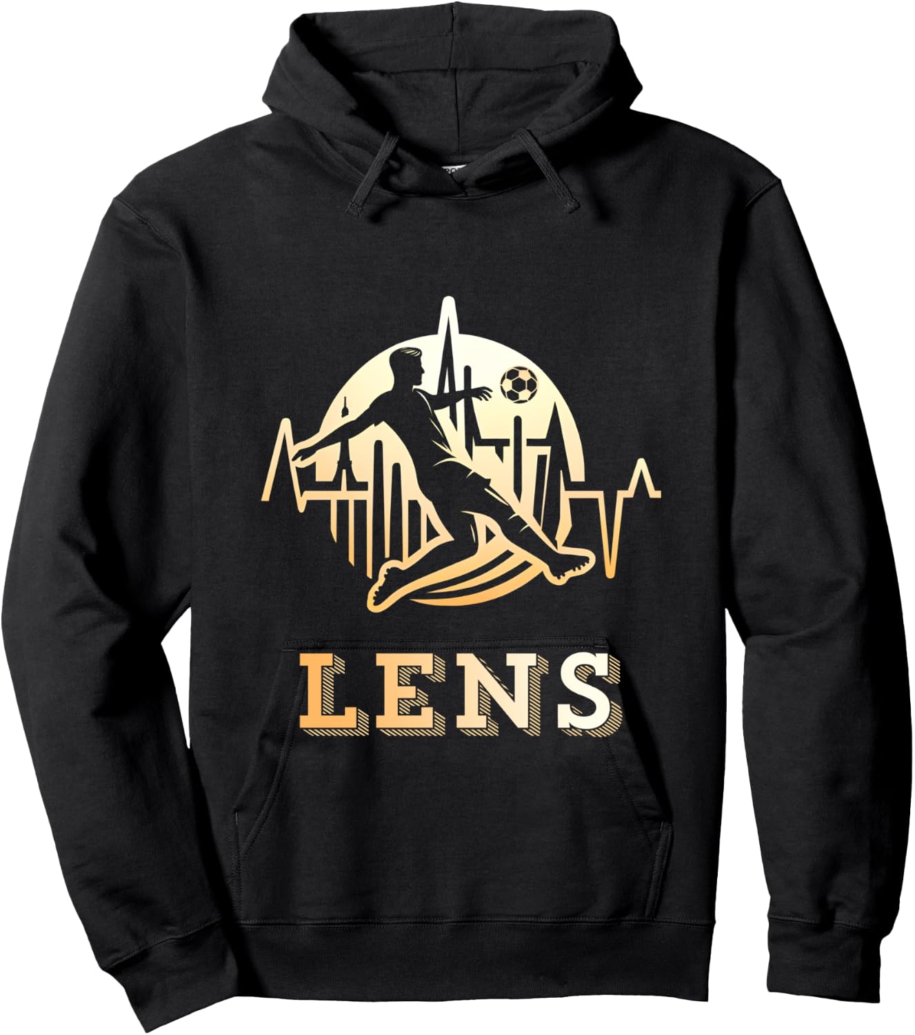 Lensois Football Lens Supporter Gift, Black, S Hoodie - Hoodie | Black