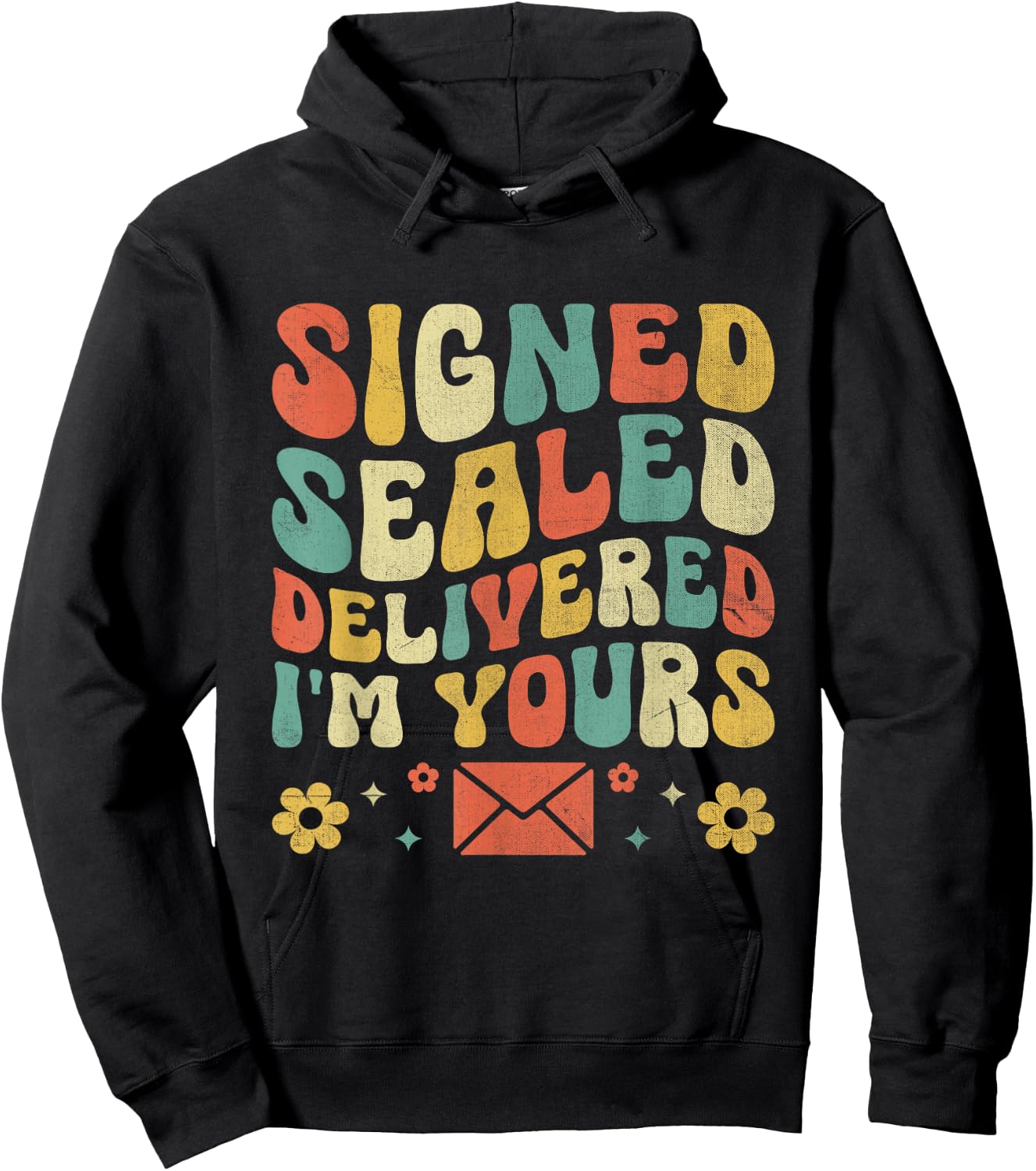 Signed Sealed Delivered I'm yours Postal Worker Mailman Hoodie - Hoodie | Black