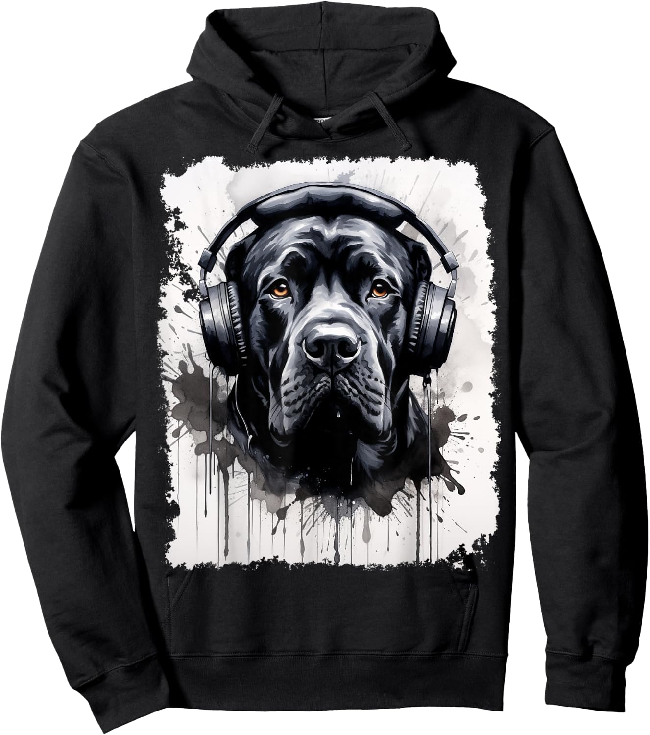 Pop Art Dog Cane Corso Music Hoodie - Hoodie | Black