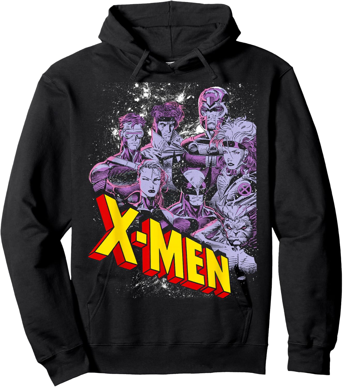 Marvel X-Men Vintage Team Retro Graphic Hoodie - Hoodie | Black