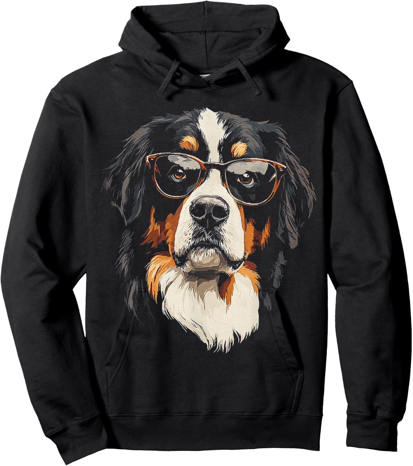 Bernese Mountain Dog Dog Graphic Pet Bernese Mountain Dog Hoodie - Hoodie | Black
