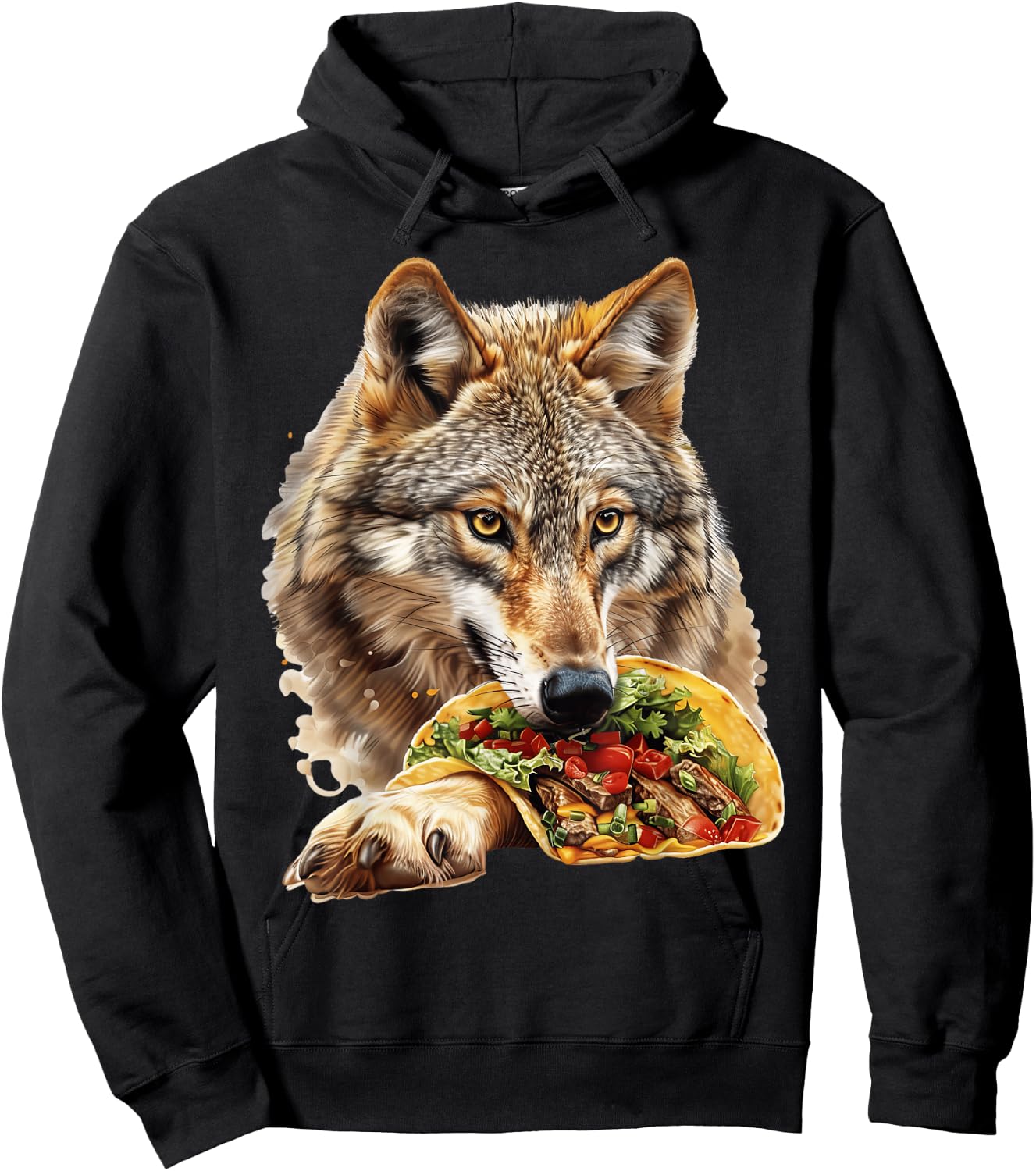 Wolf Tacos Hoodie - Hoodie | Black