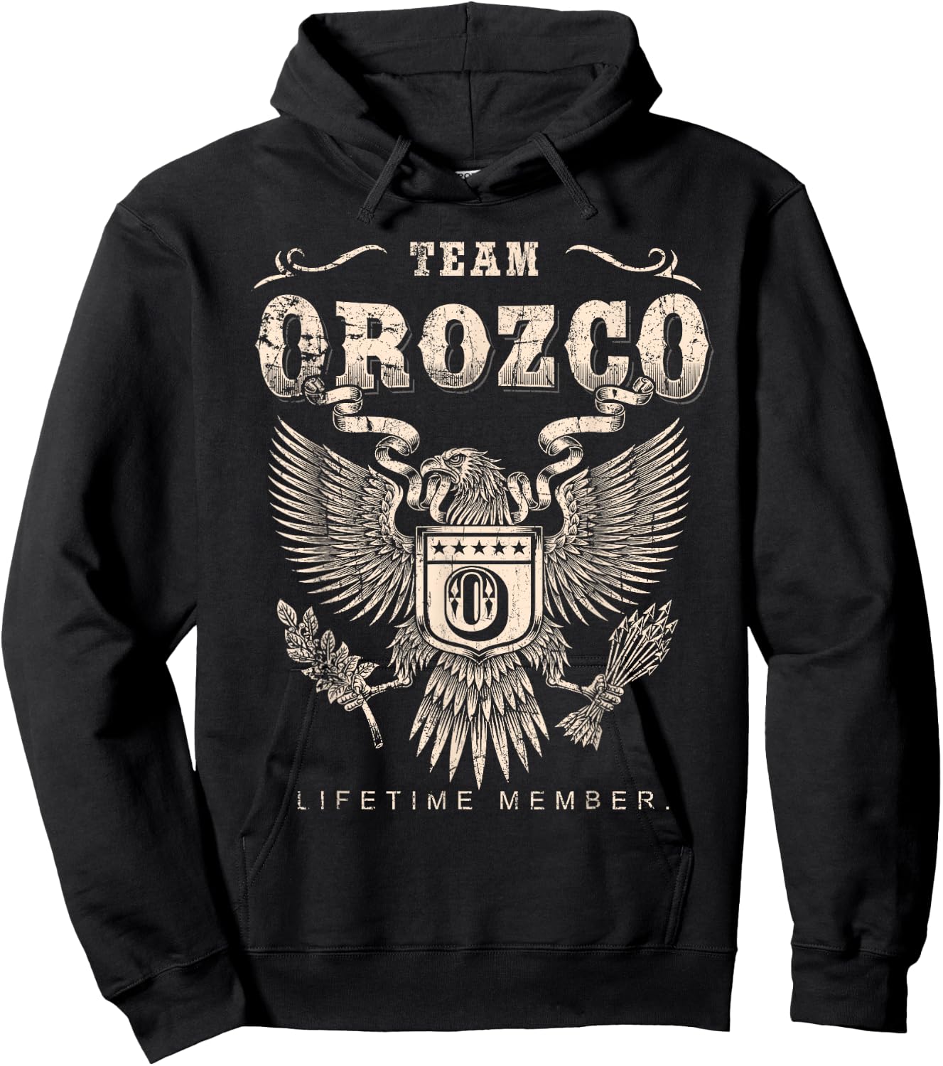 Team Orozco Family Name Lifetime Member Hoodie - Hoodie | Black