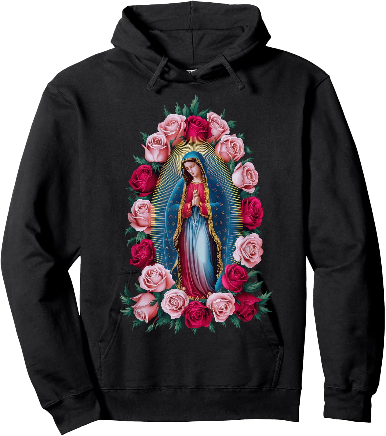 Our Lady Virgin Mary Guadalupe Christian Catholic Hoodie - Hoodie | Black