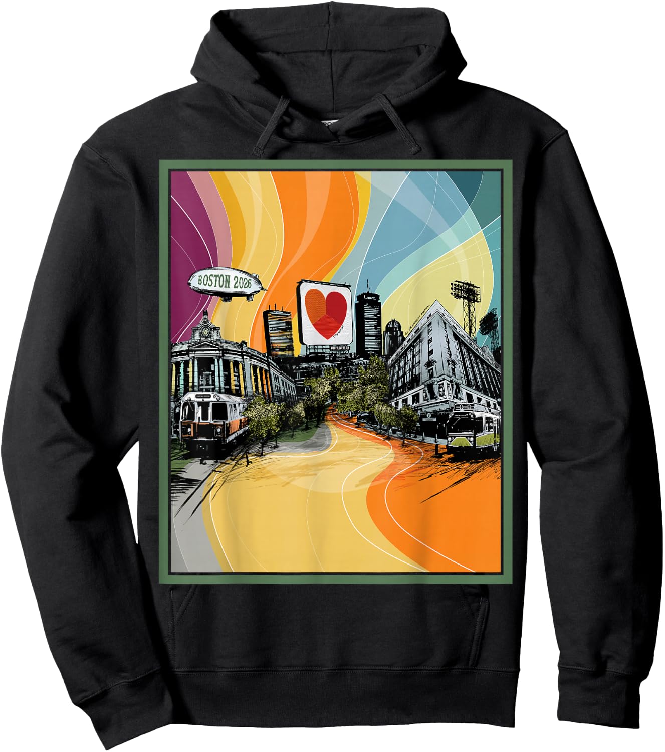 The Heart Sign, Boston 2026 Hoodie - Hoodie | Black