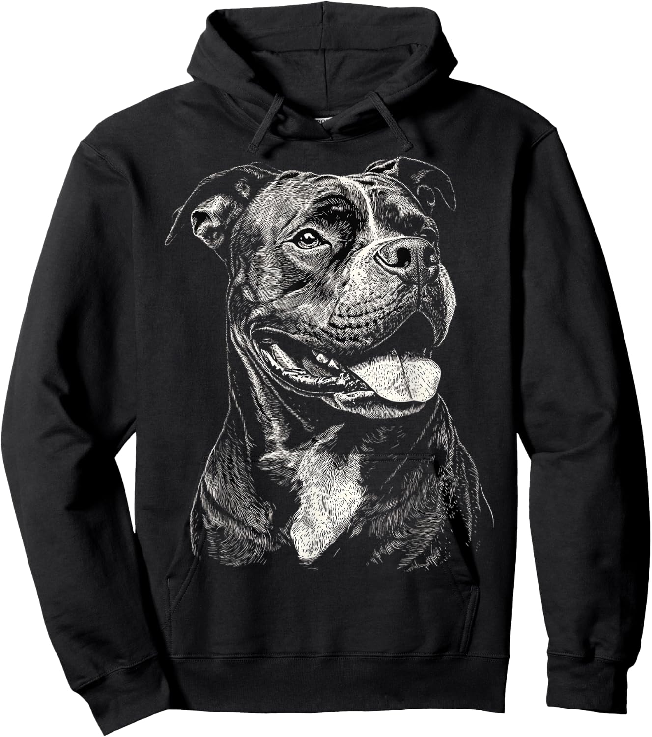 American Bully Dog Graphic Pet Art American Bully , Black, S Hoodie - Hoodie | Black