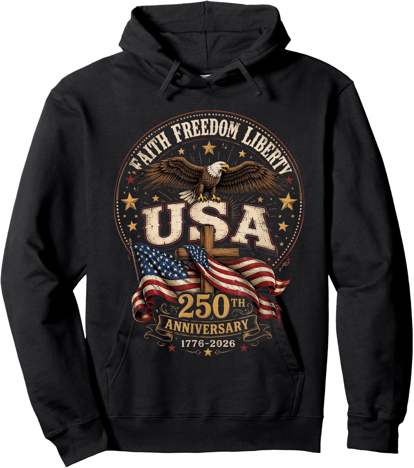 USA 250th Anniversary Hoodie - Hoodie | Black
