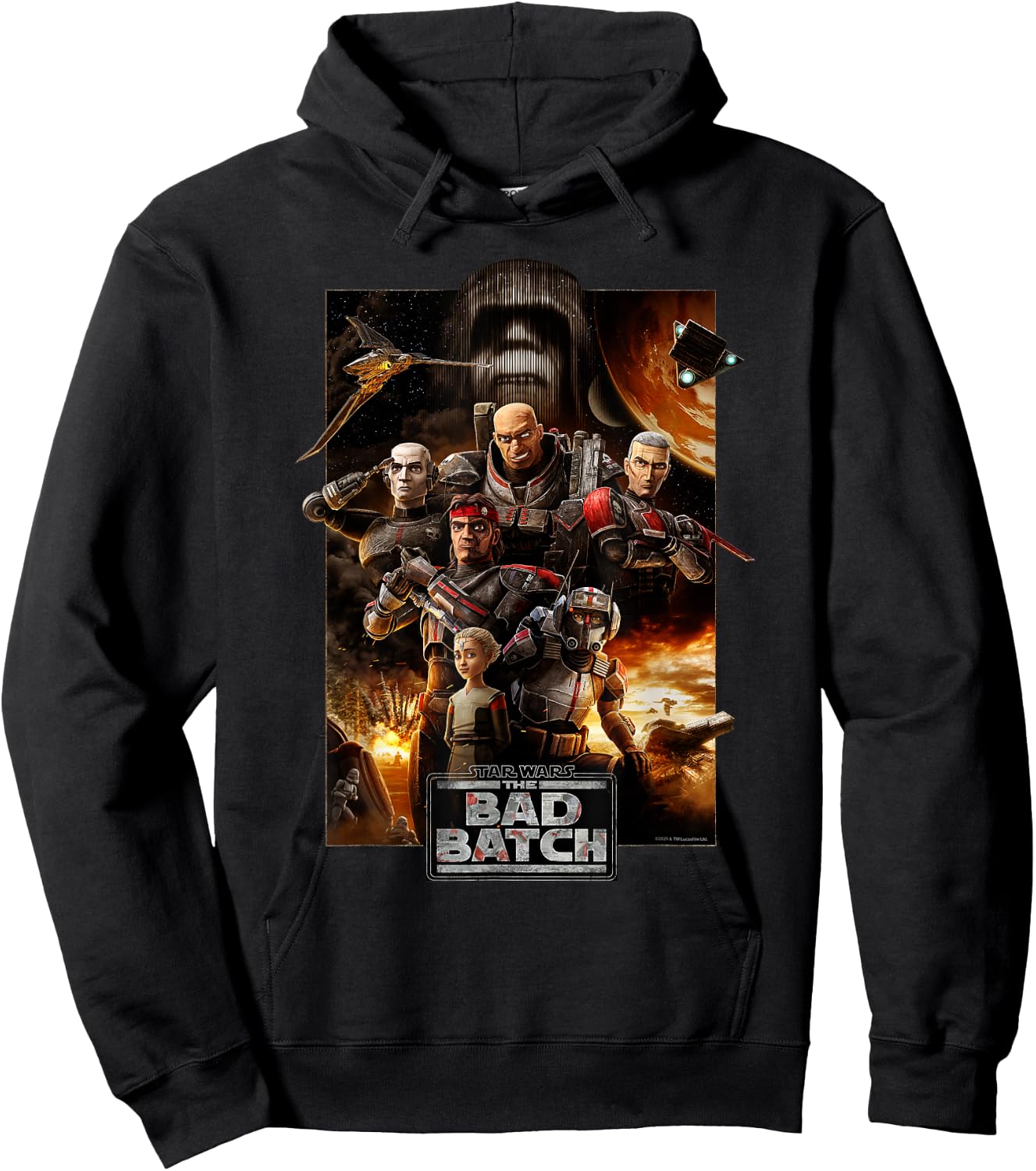 Star Wars The Bad Batch Series Poster Hoodie - Hoodie | Black