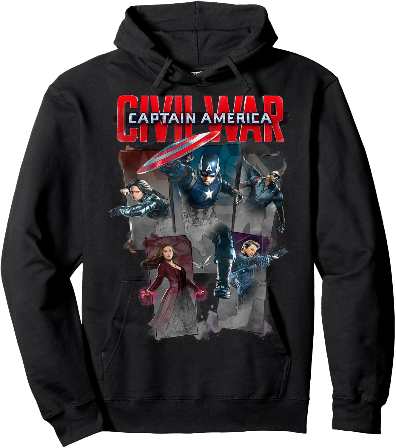 Marvel Captain America Civil War Group Shot Hoodie - Hoodie | Black