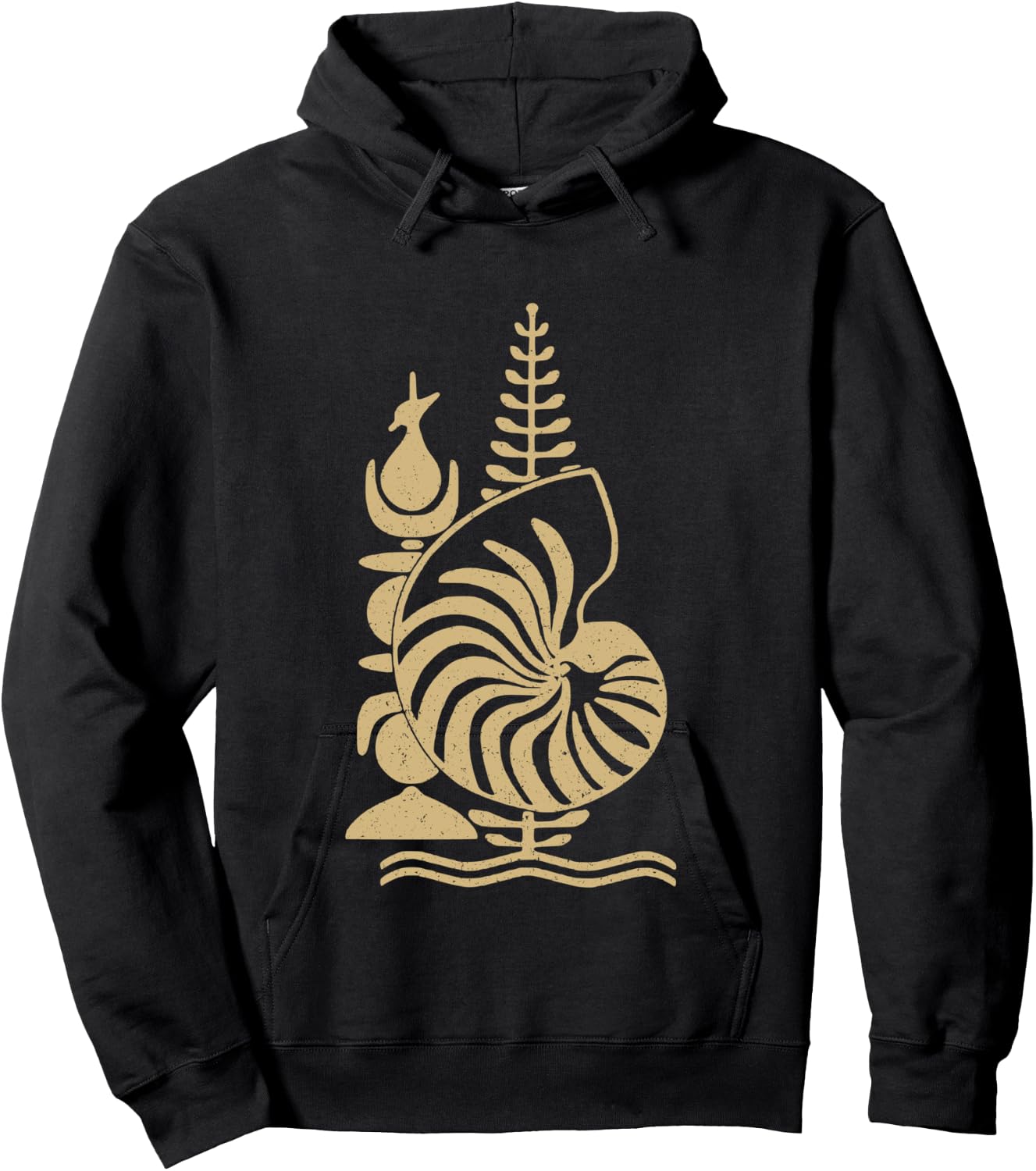 Drapeau du symbole de la Calédonie Manche Longue Hoodie - Hoodie | Black