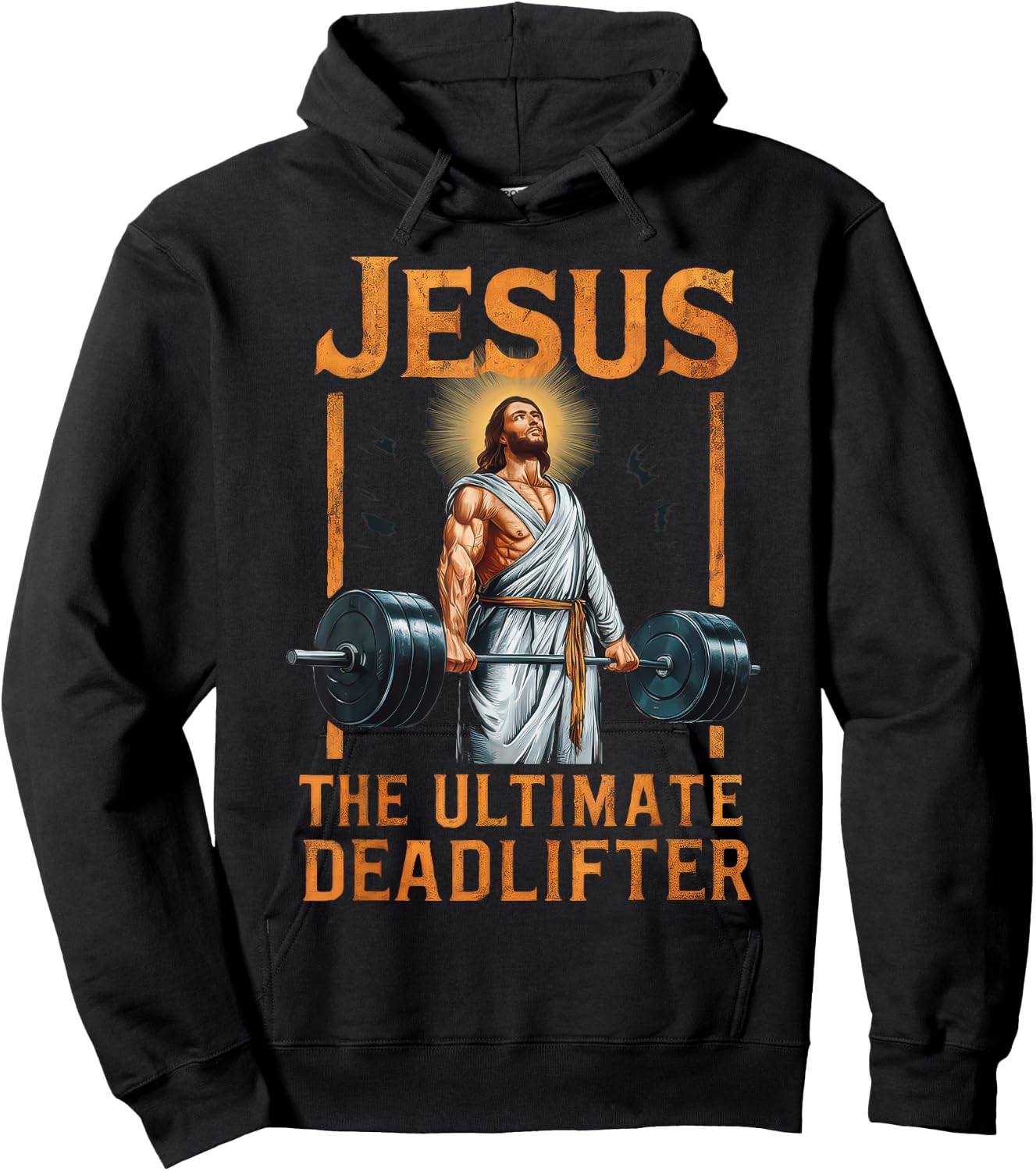 Jesus The Ultimate Deadlifter Christian Hoodie - Hoodie | Black
