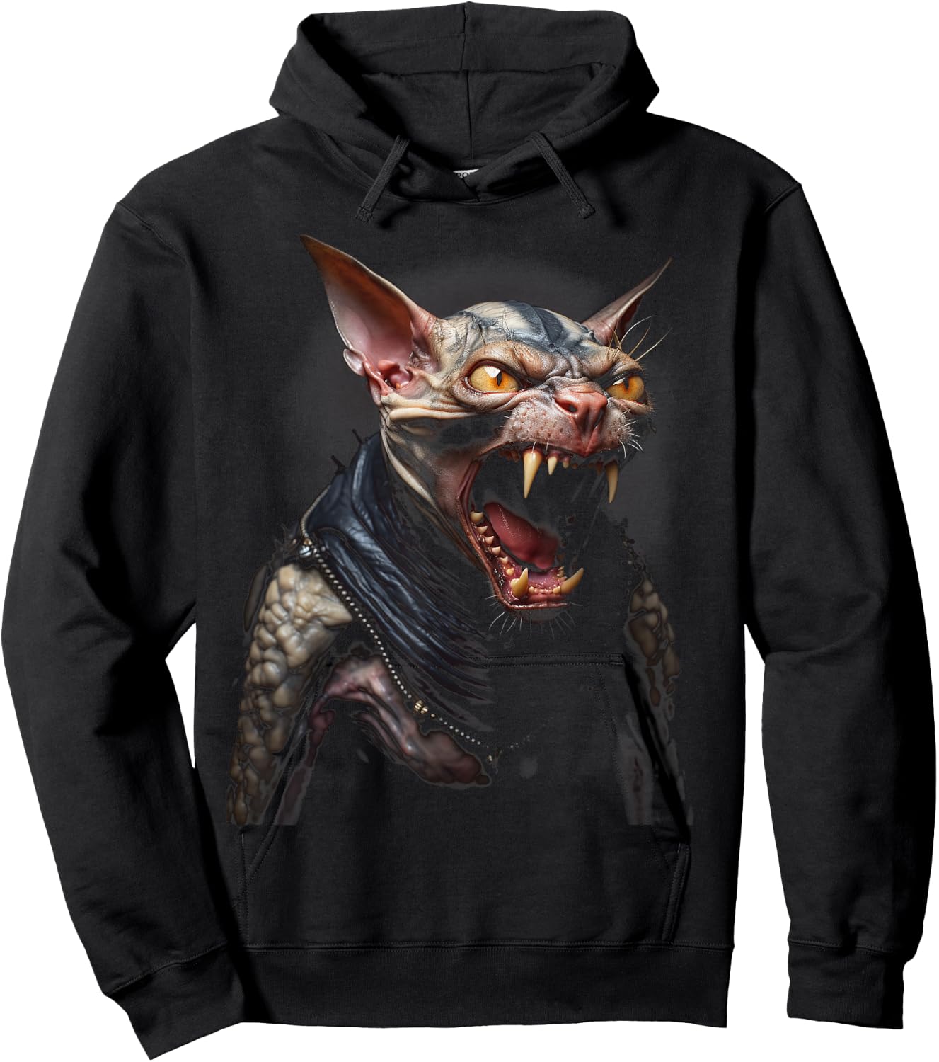 Cat Sphynx breeds funny Kitty Kitten Cat Sphynx Hoodie - Hoodie | Black