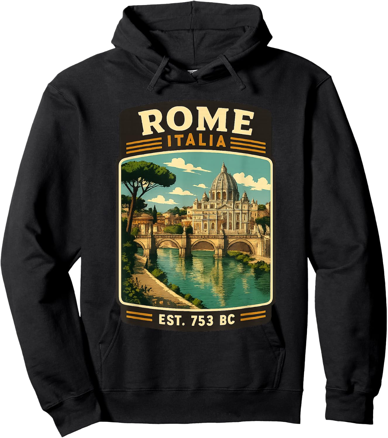 T-Shirt Hoodie - Hoodie | Black