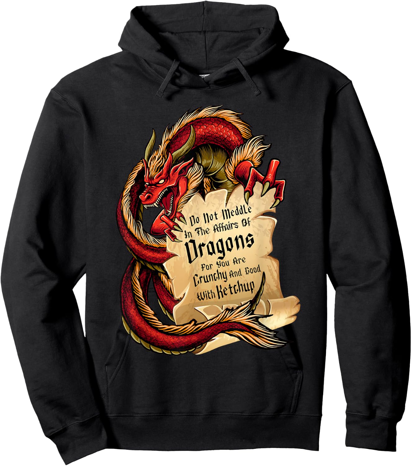 Do Not Meddle In The Affairs of Dragons Kids Dragon Hoodie - Hoodie | Black