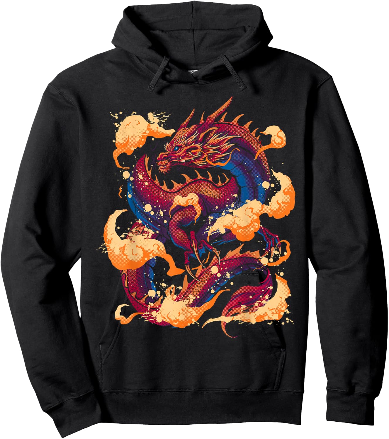 Great Red Dragon Hoodie - Hoodie | Black