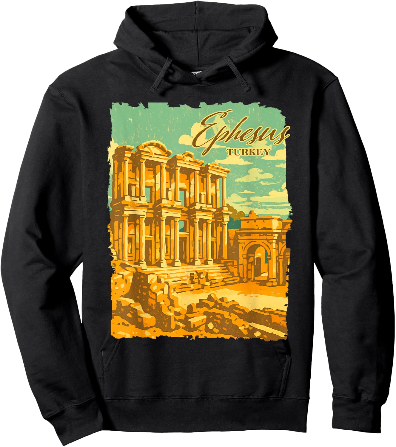 Ephesus Turkey Traveling Trip Meet Me In Ephesus Souvenir Hoodie - Hoodie | Black