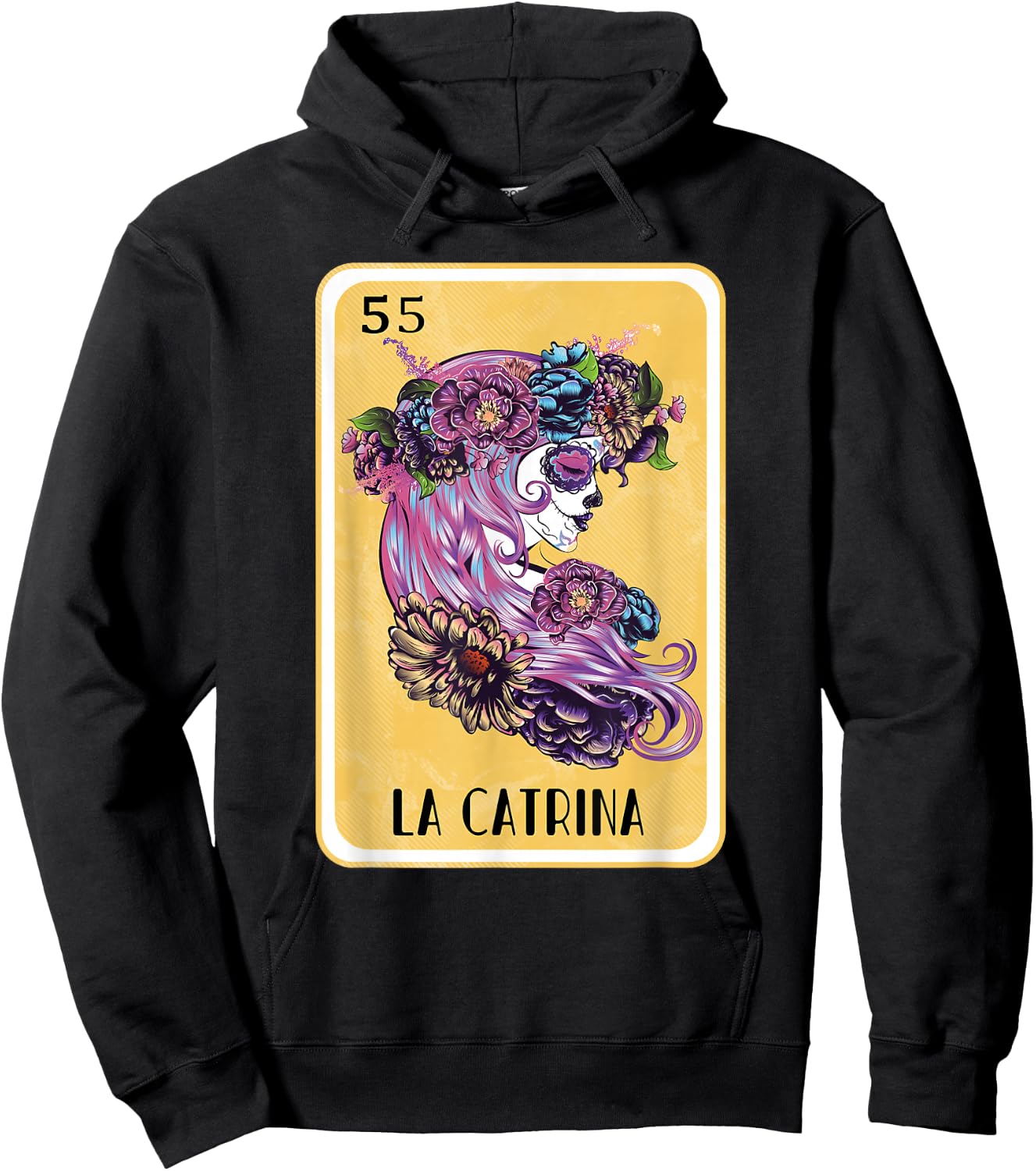 Funny Spanish-Mexican Bingo Gifts for Catrina - La Catrina Hoodie - Hoodie | Black