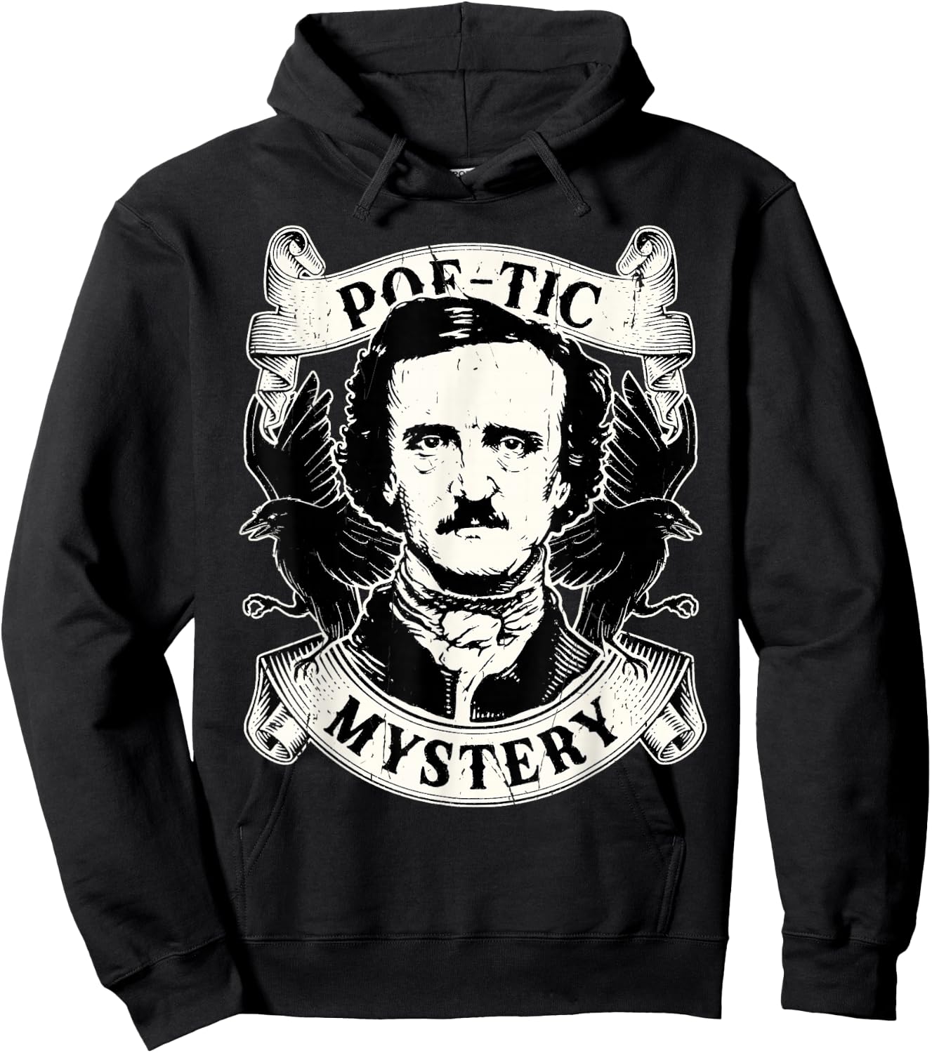 Edgar Allan Poe Gothic Ravens Hoodie - Hoodie | Black