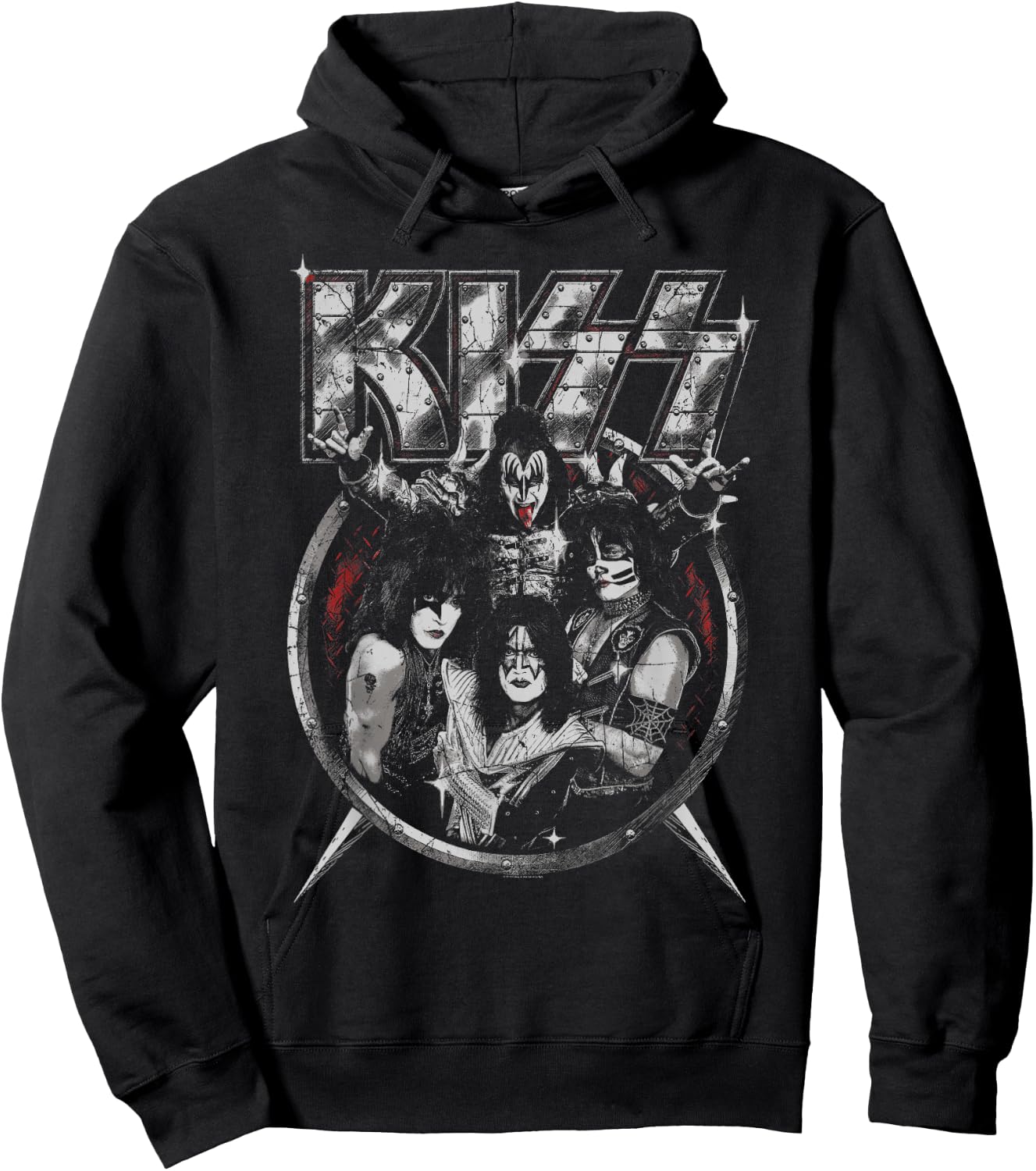 KISS - Heavy Metal Portrait Hoodie - Hoodie | Black