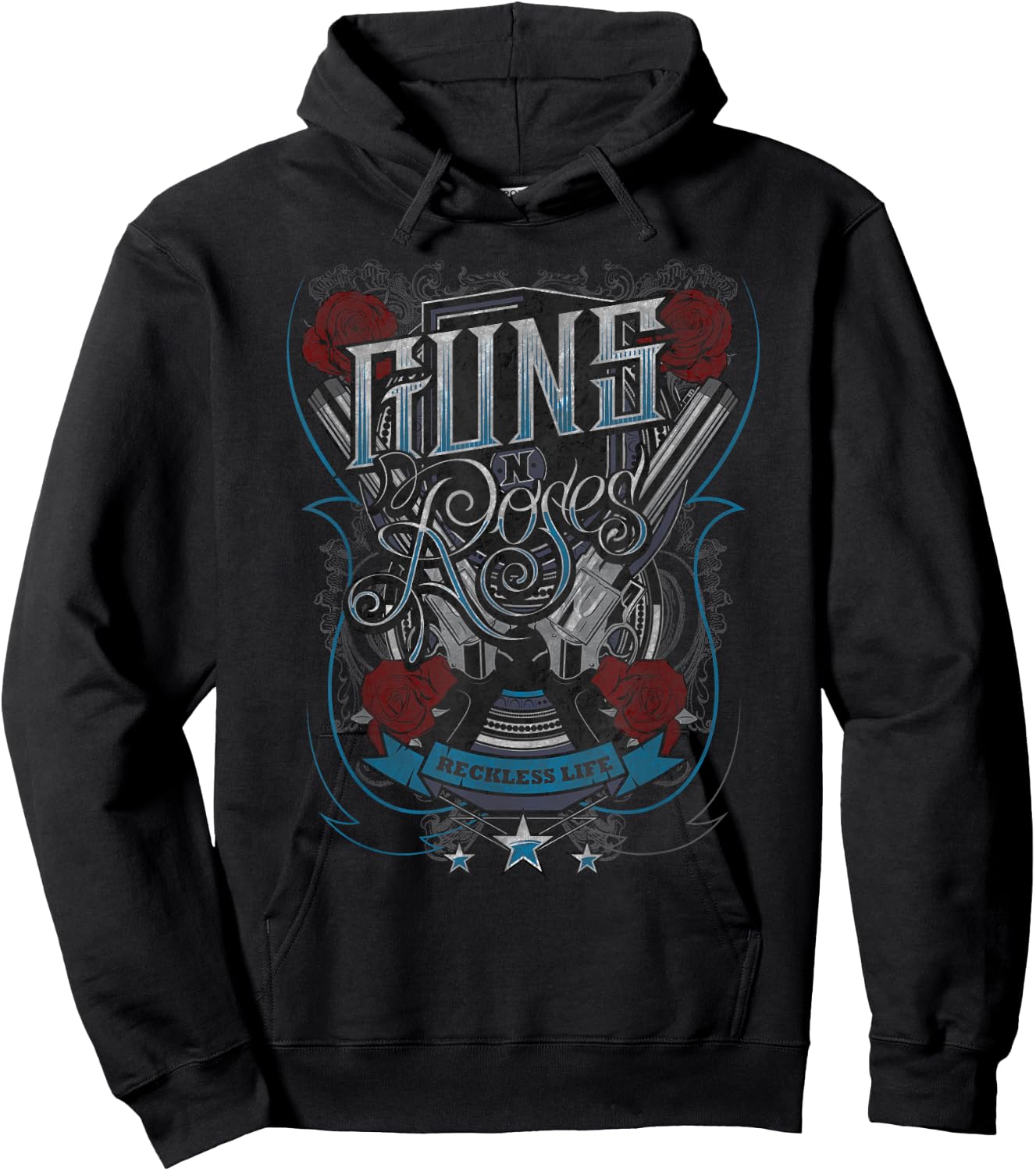 Guns N' Roses Offizielle Reckless Life Guns Hoodie - Hoodie | Black