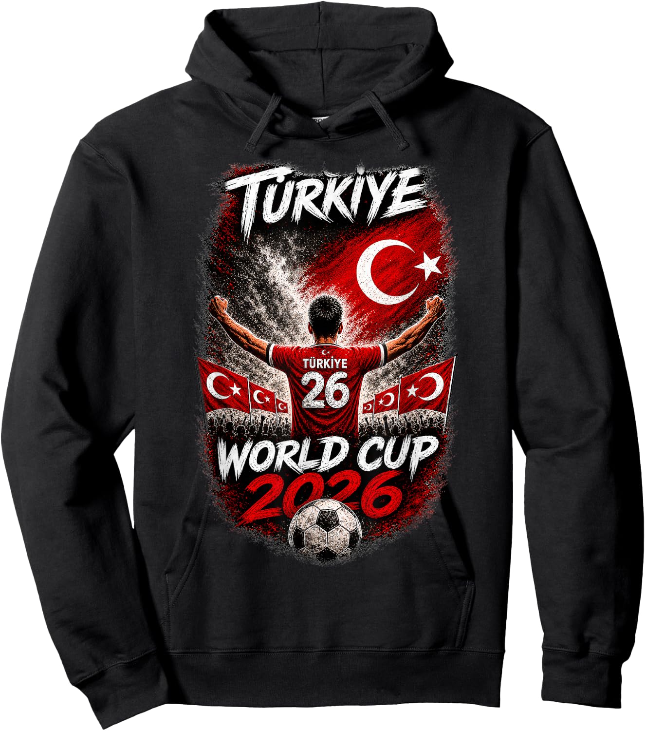 Soccer - WM 2026 Turkey Hoodie - Hoodie | Black