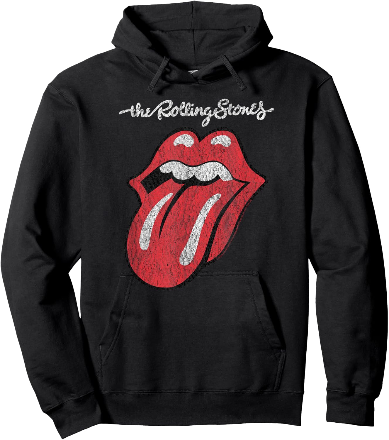 Rolling Stones Official Script Tongue , black Hoodie - Hoodie | Black
