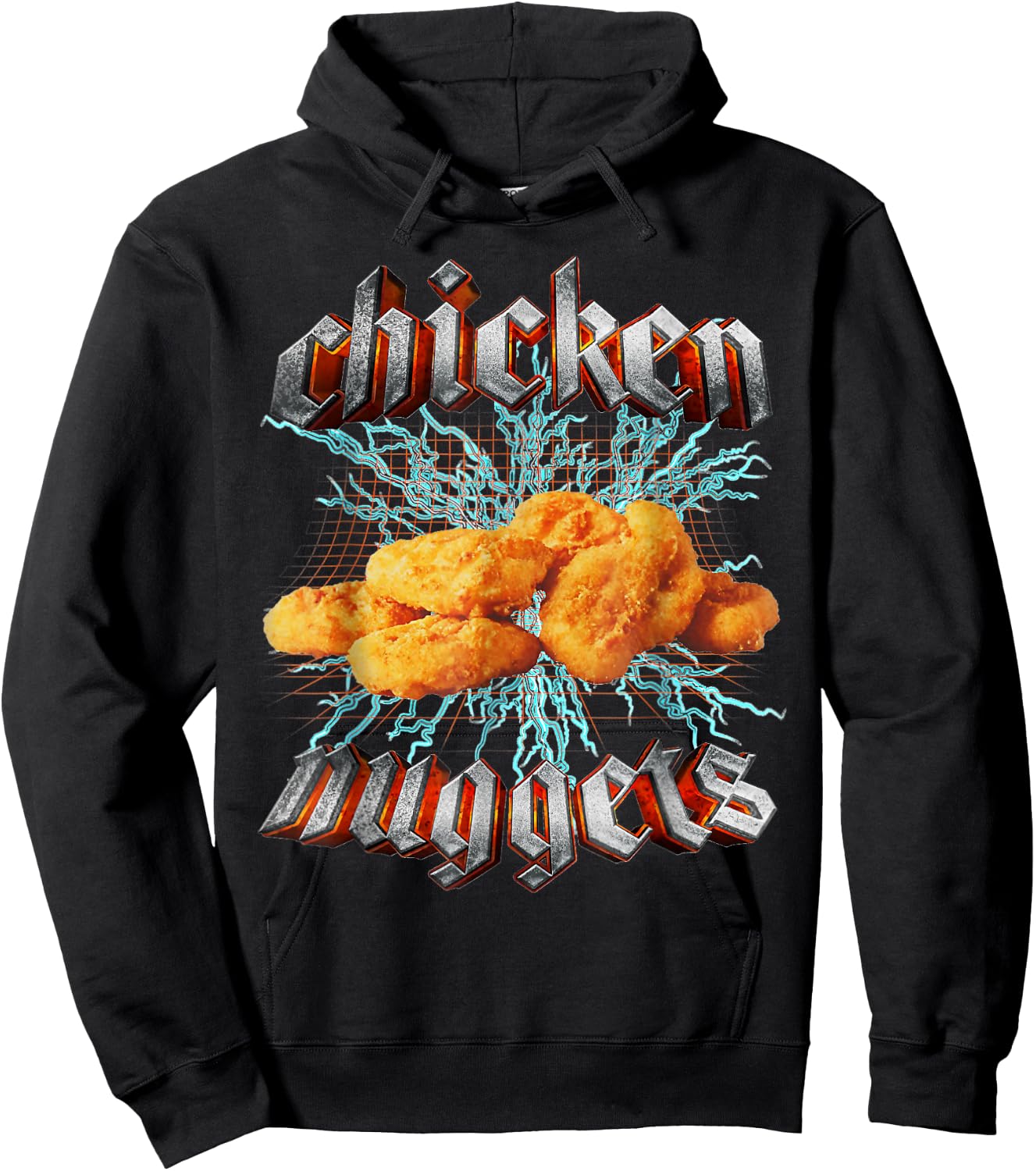 Chicken Nuggets Meme Funny Strange Specific Thanks Meme , black Hoodie - Hoodie | Black