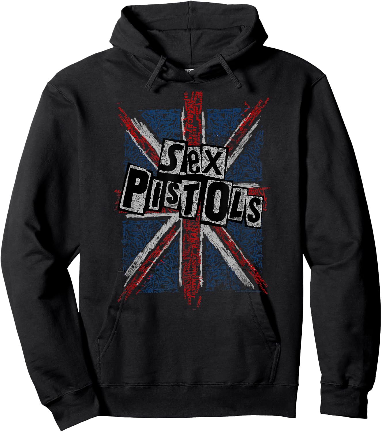 Sex Pistols Anarchy Flag Rock Music Band , black Hoodie - Hoodie | Black