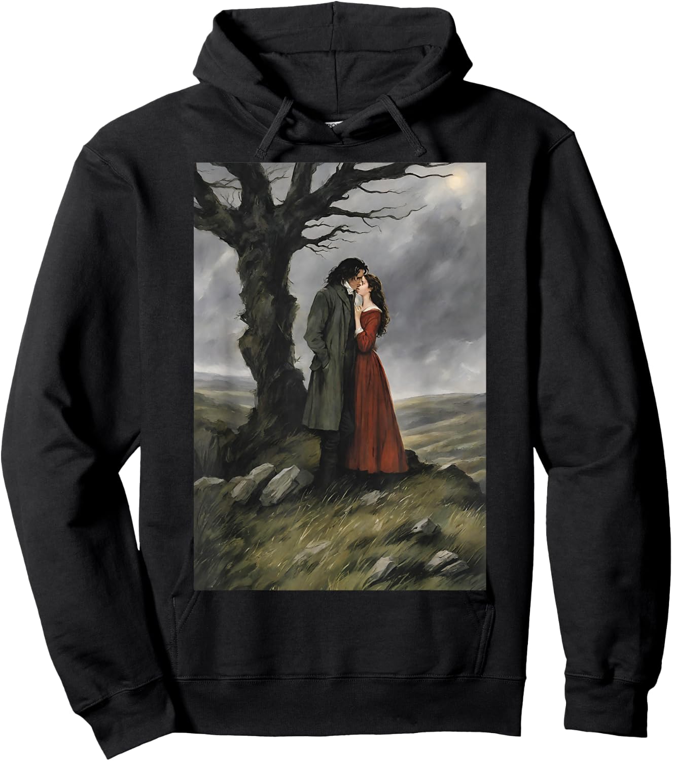 Heathcliff and Catherine: A Wuthering Heights Tribute Hoodie - Hoodie | Black