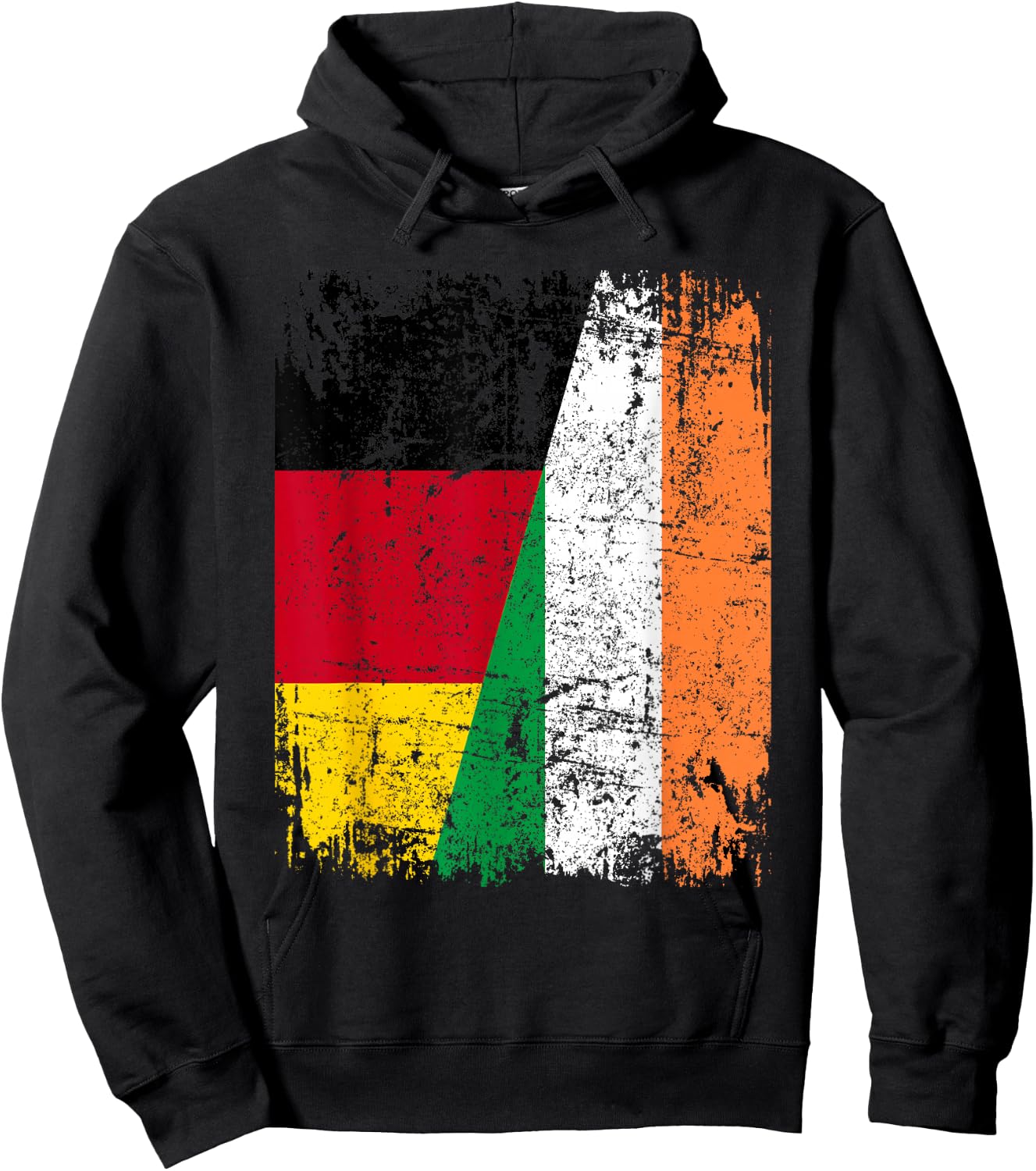 IRLAND DEUTSCHLAND Flagge | Damen Herren Kinder | Irland Hoodie - Hoodie | Black