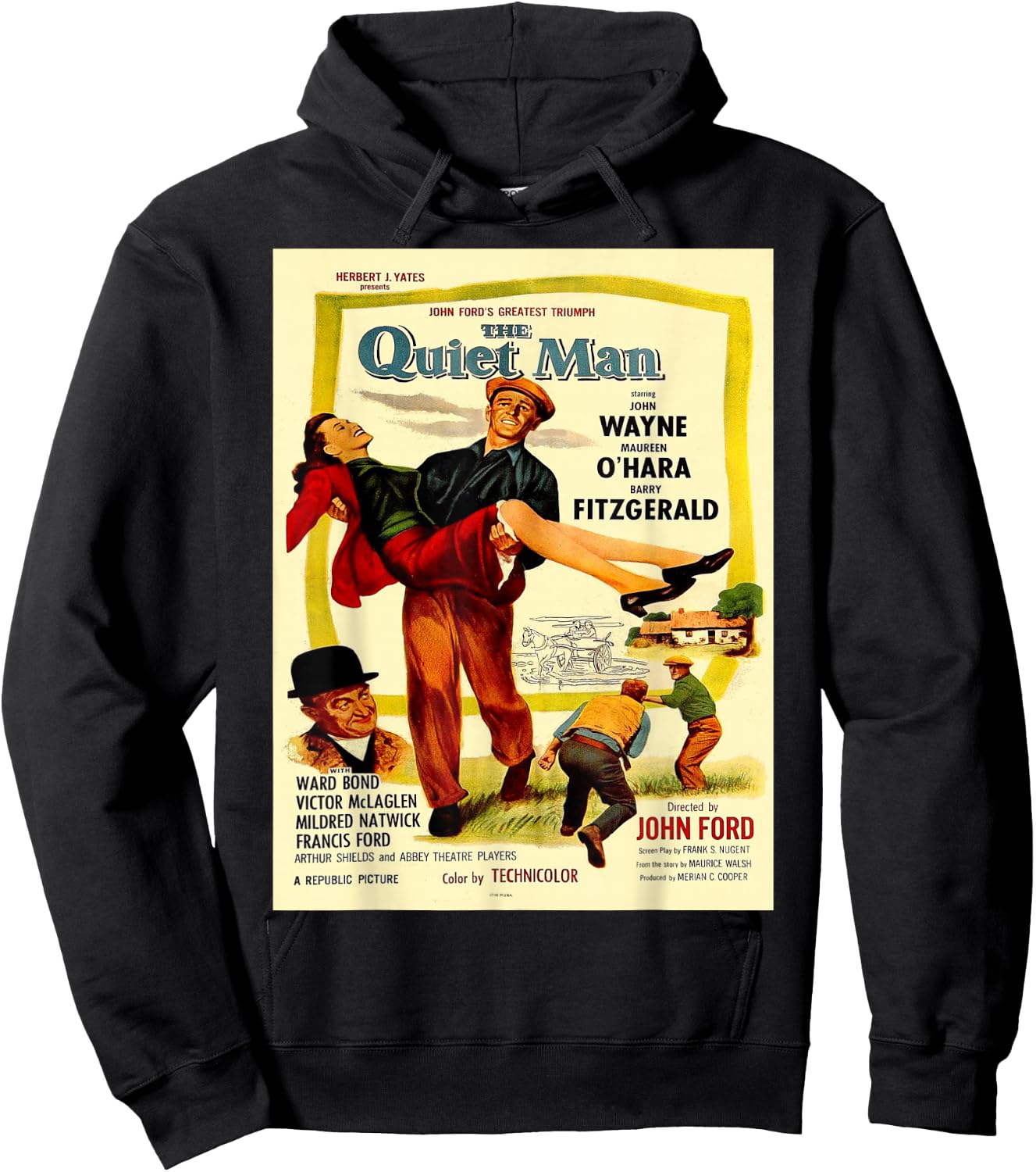 Vintage poster - The Quiet Man Hoodie - Hoodie | Black
