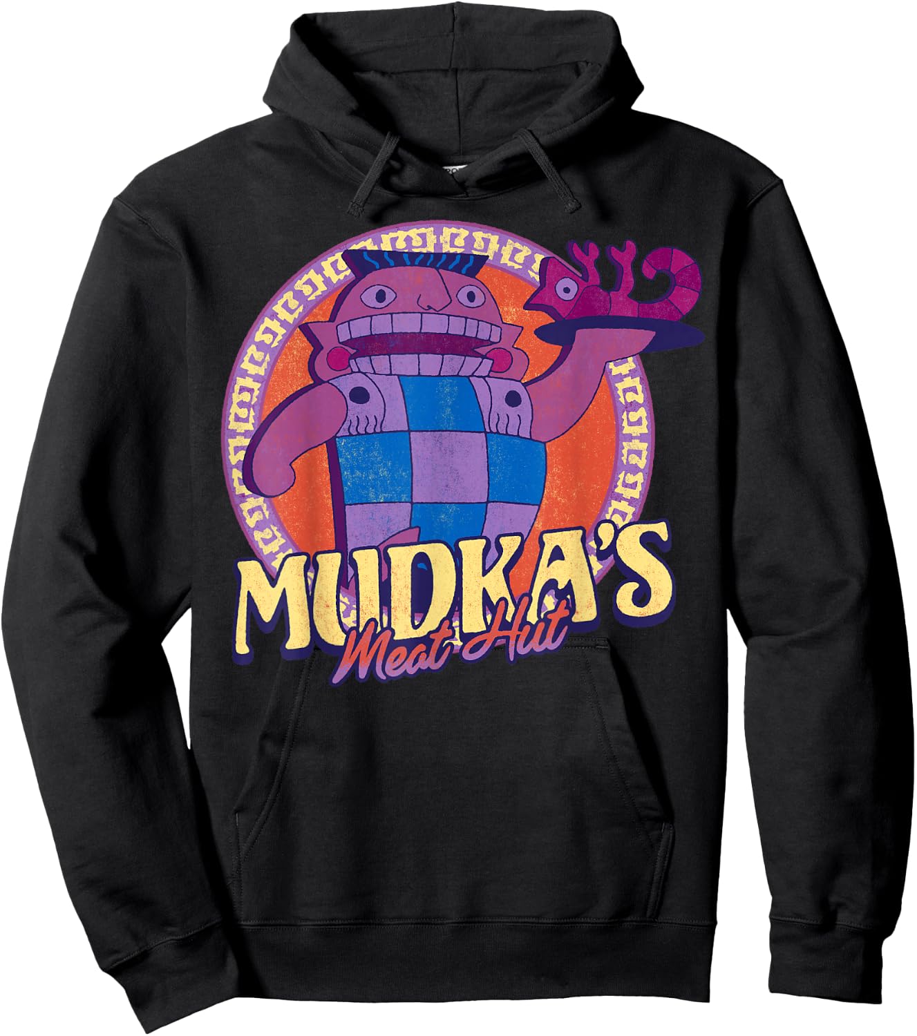 Disney Emperor's New Groove Mudka's Meat Hut Logo Hoodie - Hoodie | Black