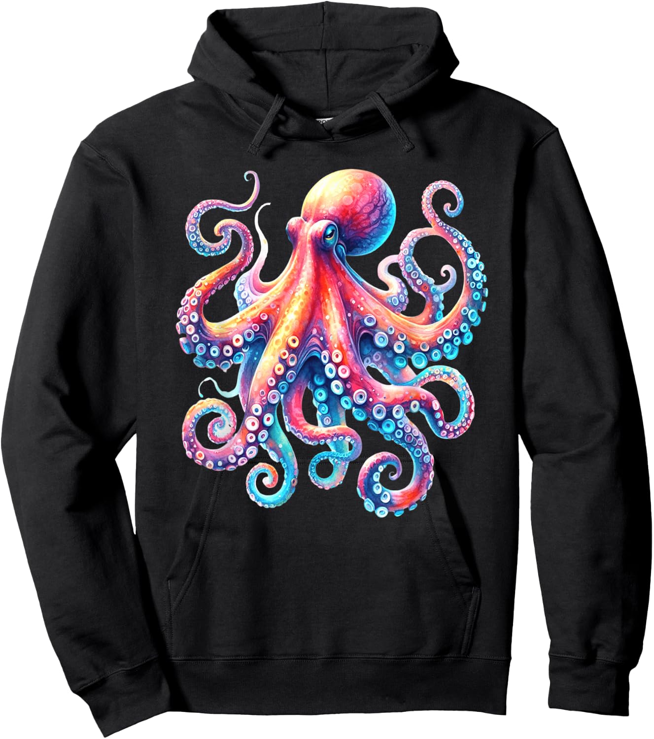 Octopus Hoodie - Hoodie | Black