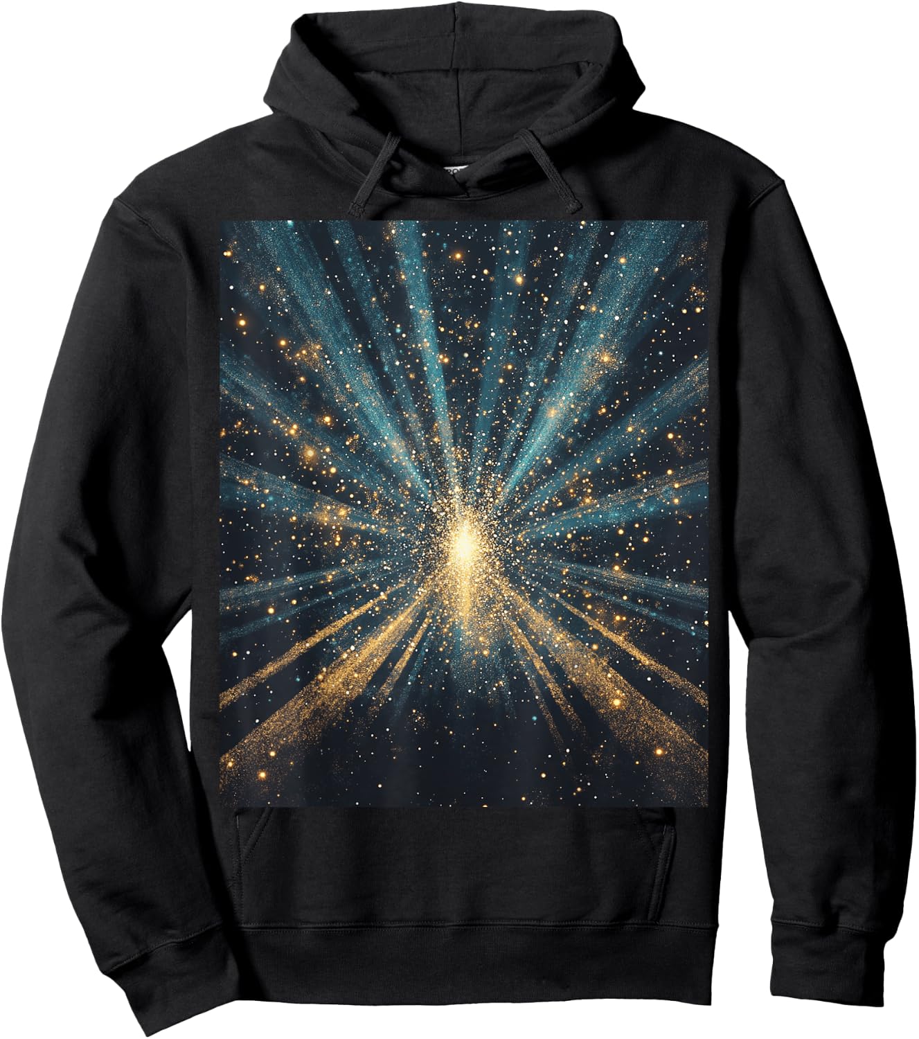 Cosmic Explosion Stars for Space Enthusiasts Hoodie - Hoodie | Black