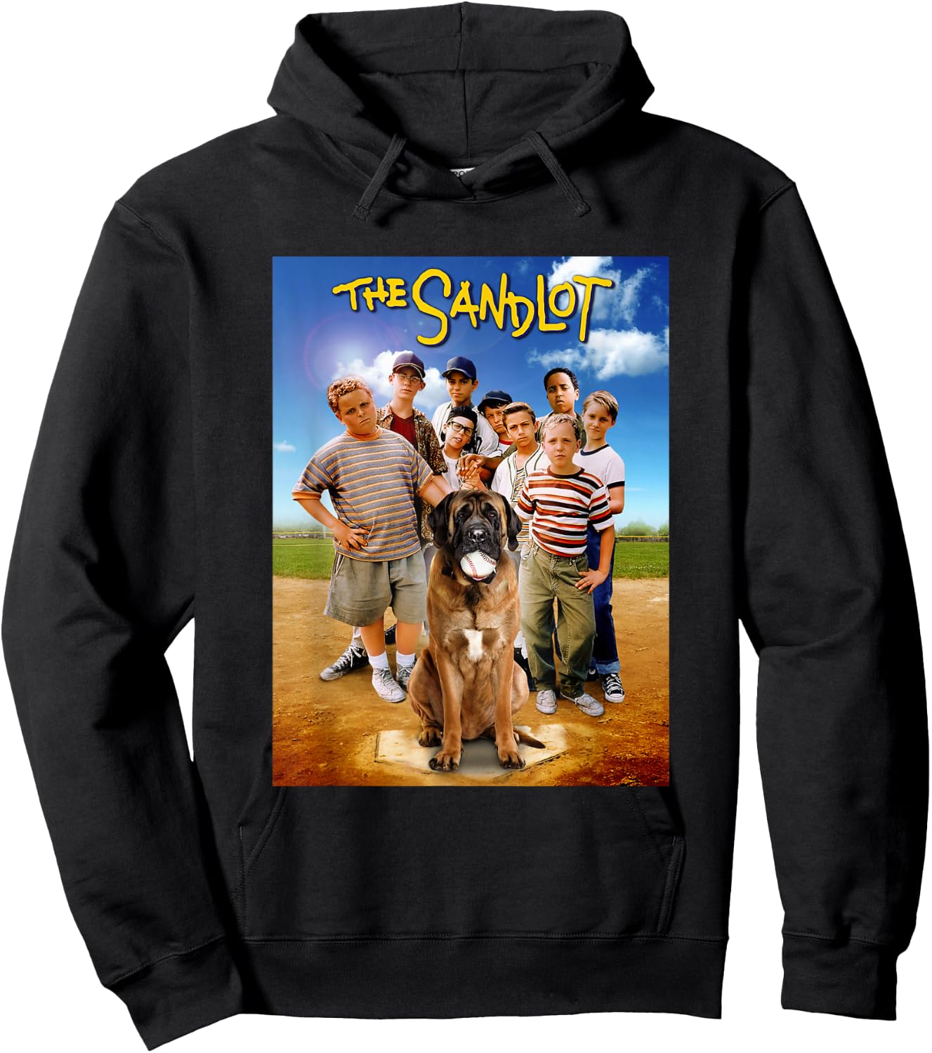 The Sandlot Baseball Field Group Dog Poster Hoodie - Hoodie | Black