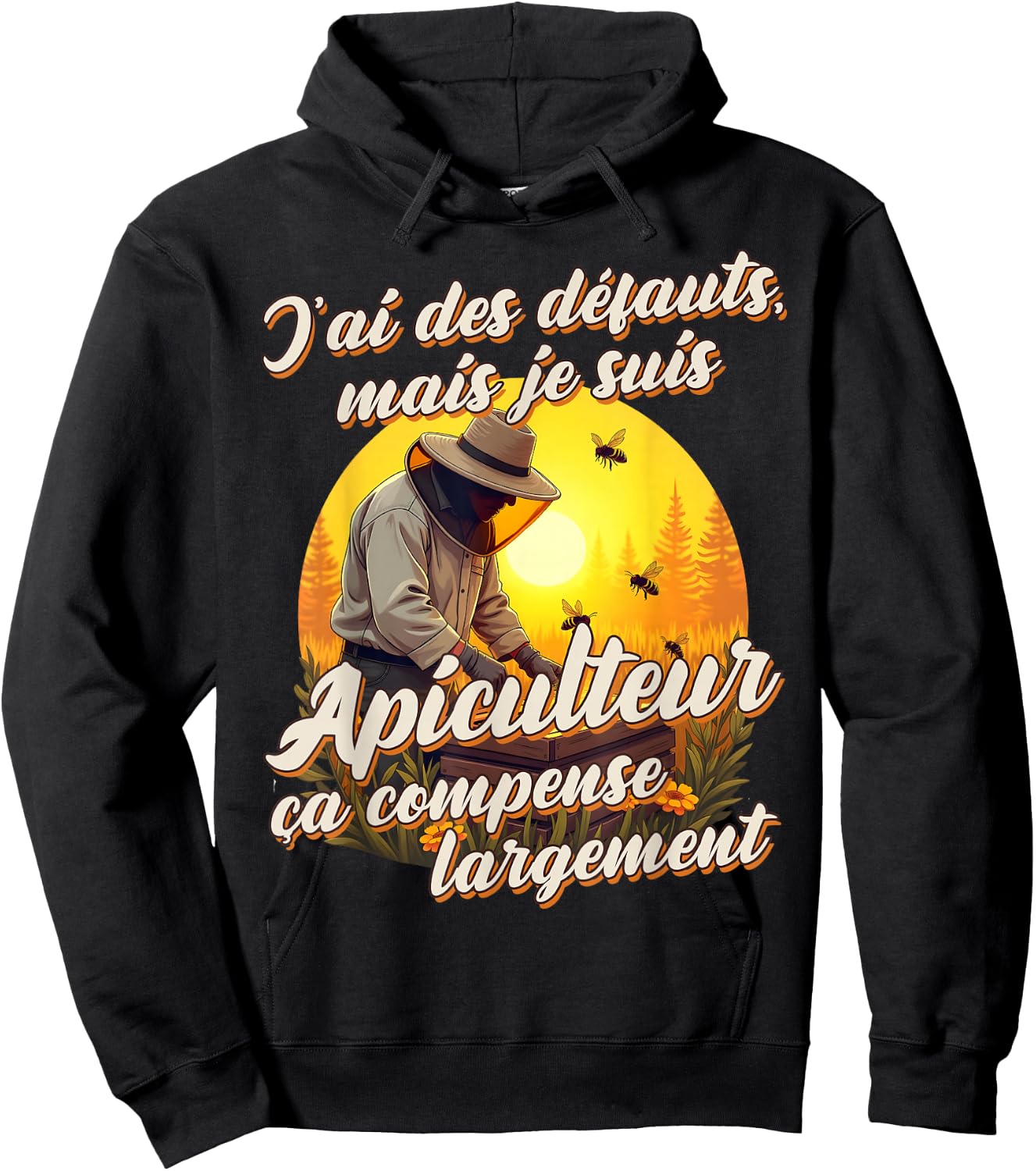 I'm Beekeeper Funny Gift Original Bees , Black, S Hoodie - Hoodie | Black