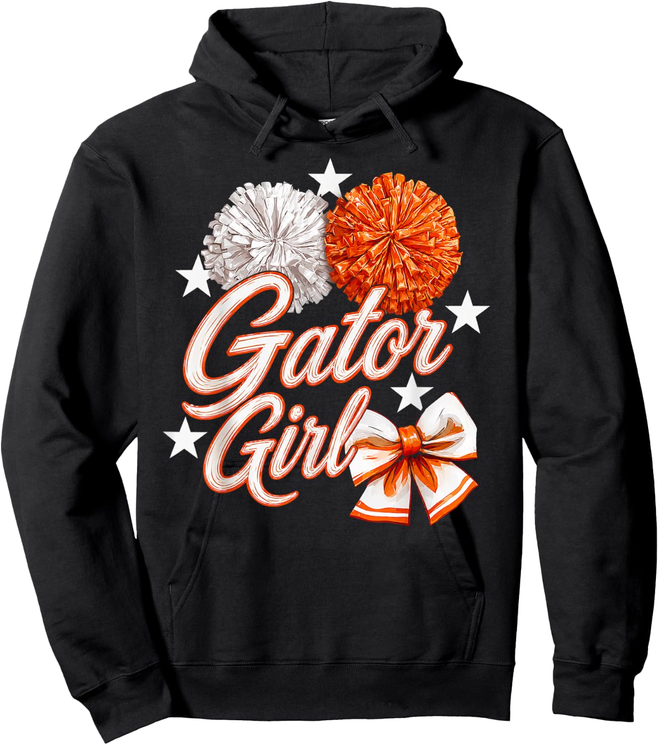 Gator Girl High School Sports Fan Team Spirit Mascot Hoodie - Hoodie | Black
