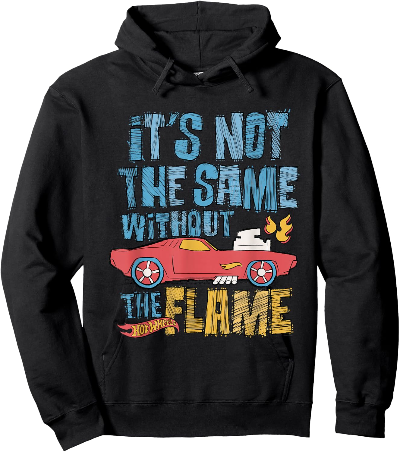 Hot Wheels - It's Not The Same Without The Flame Hoodie - Hoodie | Black