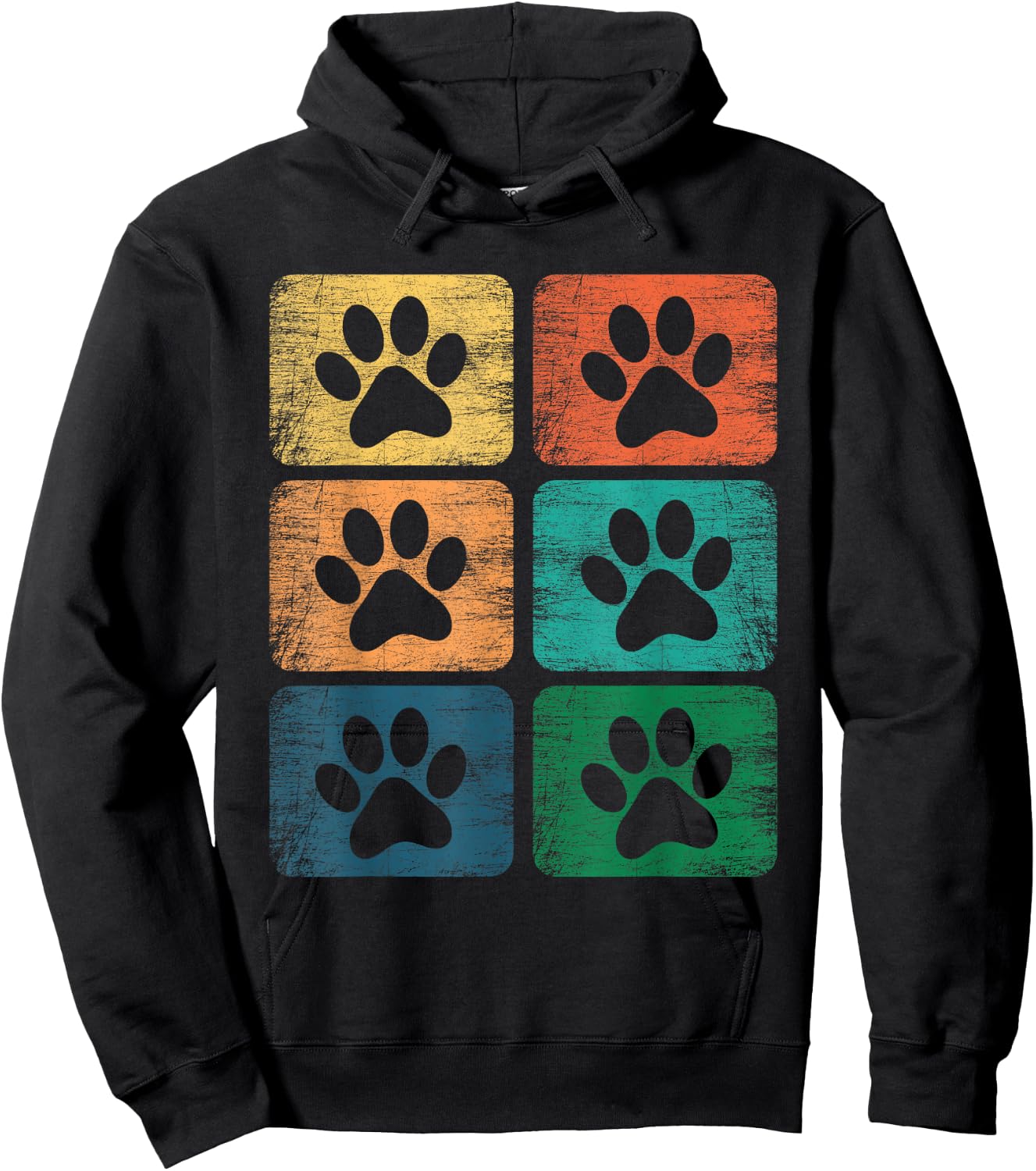 Hunde Hundepfote Hundebesitzer Hundeliebhaber Pfote Hoodie - Hoodie | Black