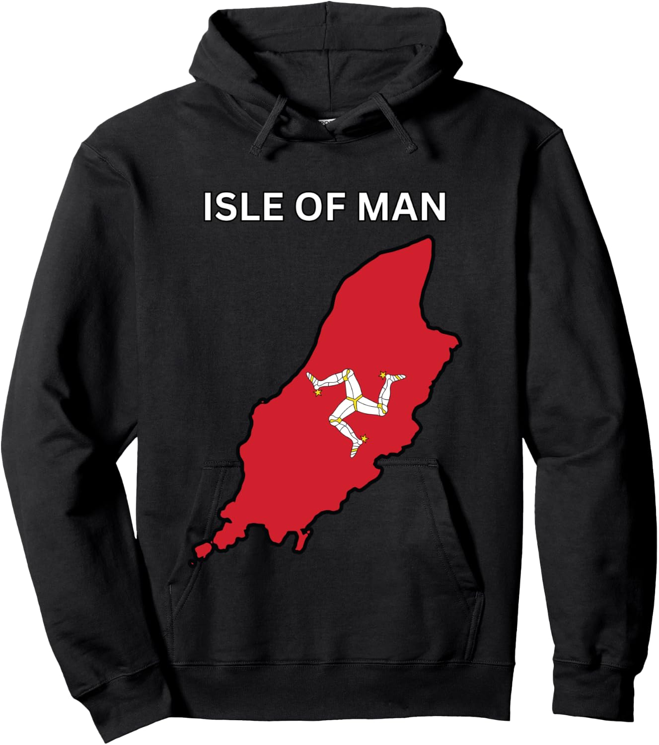 Isle of Man Design, Black, S Hoodie - Hoodie | Black