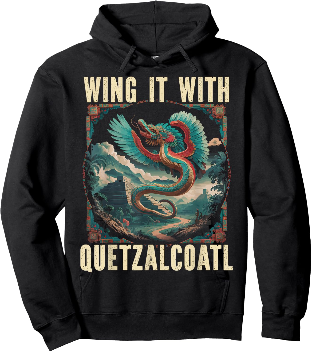 Aztec God Aztec Culture Mayan Indigenous Quetzalcoatl Hoodie - Hoodie | Black