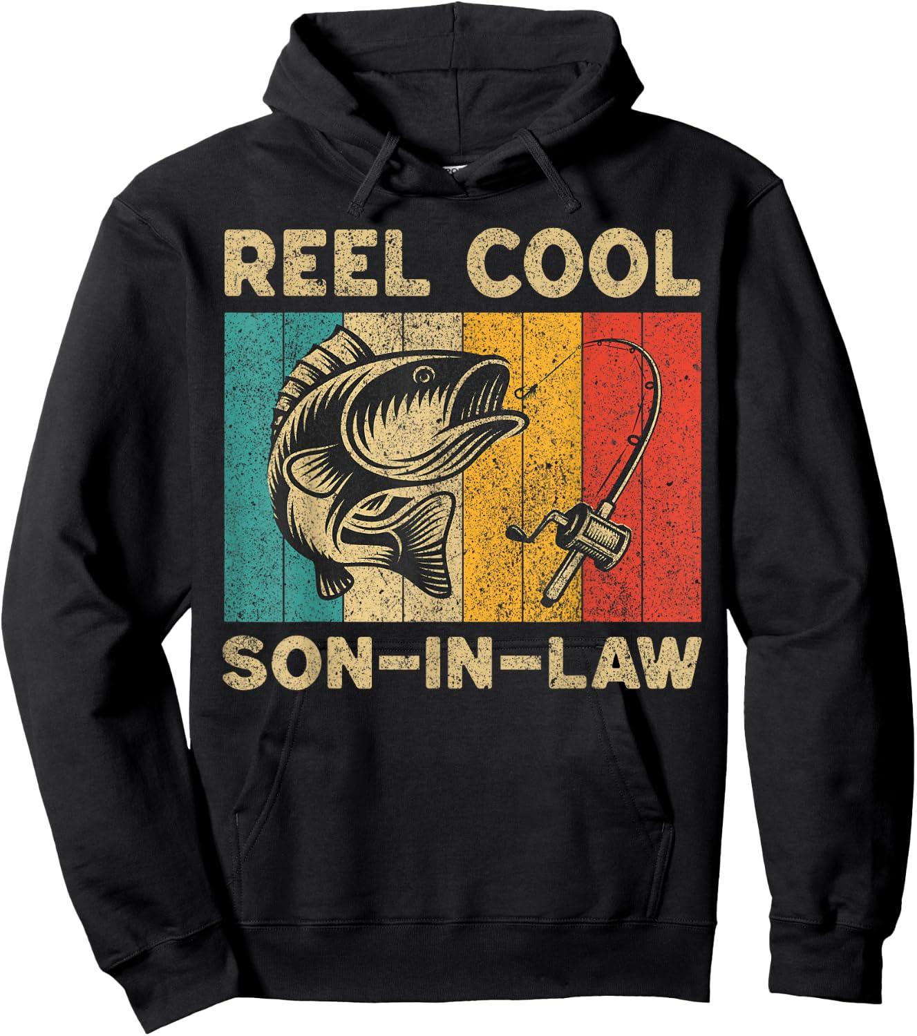 Father's Day Present Funny Fishing Reel Cool Son-In-Law Hoodie - Hoodie | Black