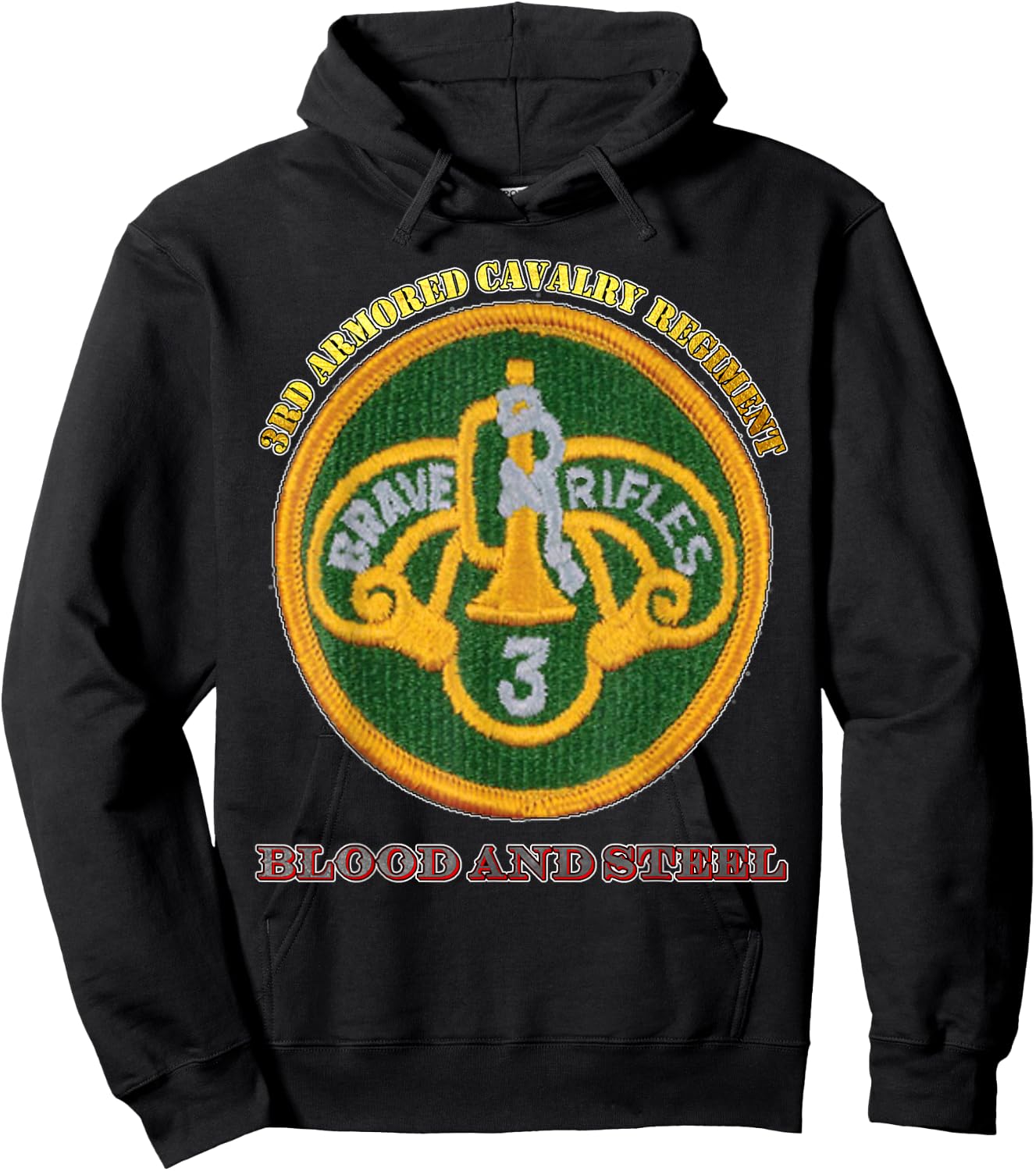3rd Armored Cavalry Regiment - for Army 3rd ACR vets design Hoodie - Hoodie | Black