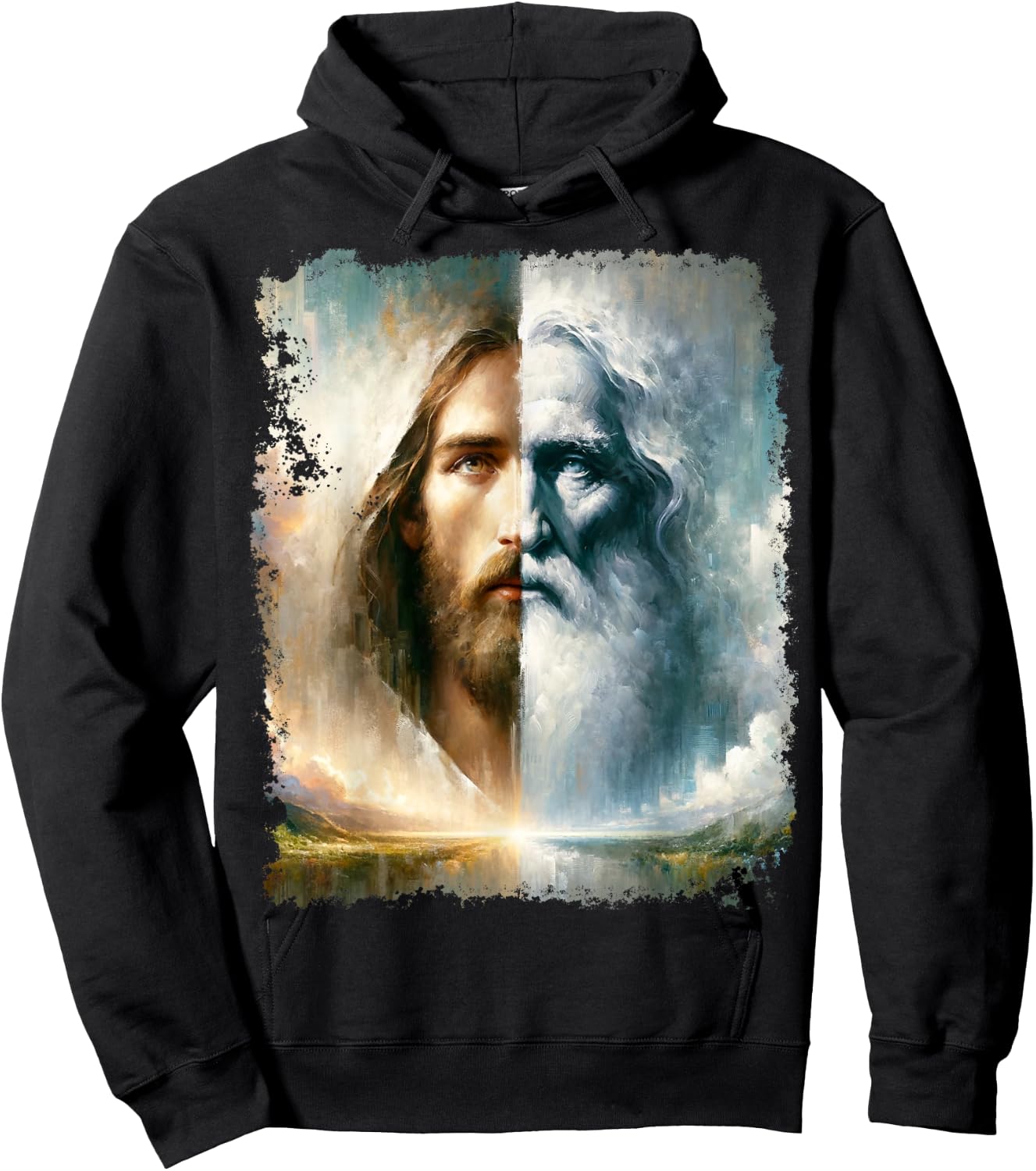 Jesus Christ God The Father Christian Hoodie - Hoodie | Black